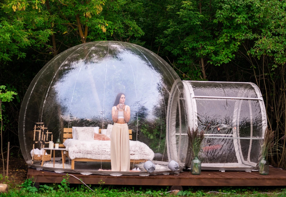 transparent bubble tent